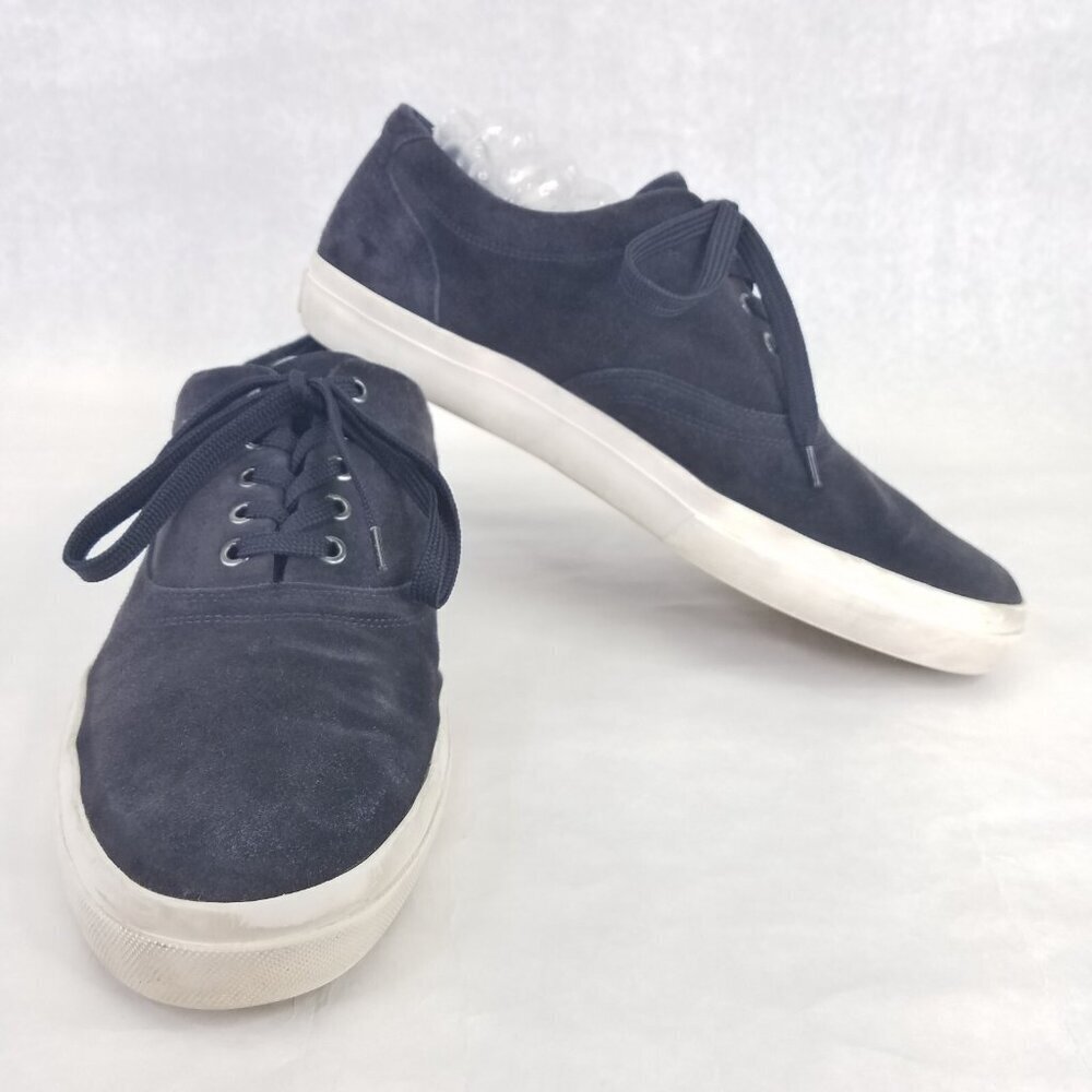 VINCE Suede Lace Up Sneaker Men's 11.5 Fullington Navy Platform Low Top Shoe